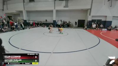 72 lbs Quarterfinal - Dylan O`Connor, Cardinal Wrestling Club vs Hatcher Mueller, Scots Wrestling Club