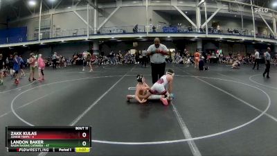 88 lbs Round 4 (6 Team) - Landon Baker, Ragin Raisins Catawba vs Zakk Kulas, Junior Terps