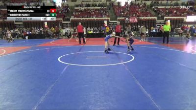 57 lbs 5th Place Match - Cooper Patch, Heights Wrestling Club vs Remy Hernandez, Quincy Regulators