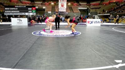 Cadet Girls - 130 lbs 3rd Place Match - Angel Peralta, Madera Grapplers Wrestling Club vs Makynlee Cova, Golden Tribe Wrestling