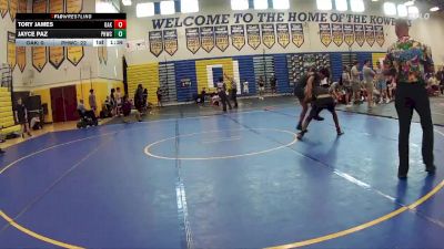 132 lbs Champ Round 1 (16 Team) - Jayce Paz, Palm Harbor WC vs Tory James, Oakleaf WC