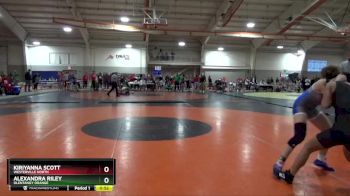 130 lbs Cons. Round 4 - Kiriyanna Scott, WESTERVILLE NORTH vs Alexandra Riley, OLENTANGY ORANGE