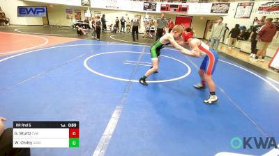 80-84 lbs Rr Rnd 5 - Grayson Stultz, Caney Valley Wrestling vs Wyatt Chitty, Gore Pirates Youth Wrestling