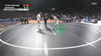 5A Boys 165 lbs 1st Place Match - Kutter Christensen, Crater Boys vs Gavin Pogue, Eagle Point Boys