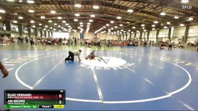 60 lbs Rd# 4- 2:00pm Friday Final Pool - Elias Vergano, Great Neck WC National Team vs Ari Brown, Maryland BLACK