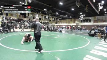 150 lbs Champ. Round 1 - Diego Valdiviezo, Poway vs Jaicob Trimble, Chapparal