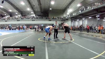 190 lbs Quarterfinal - Jose Rodas, Carthage Wrestling Club vs Alexander Moore, Nixa Youth Wrestling