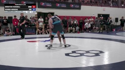 97F kg Champ. Round 1 - Brenton Russell, West Point Wrestling Club vs Soren Herzog, Air Force Regional Training Center