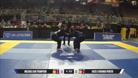 Hazel Floranda Porter vs Melissa Jean Thompson 2025 Pan Jiu Jitsu IBJJF Championship