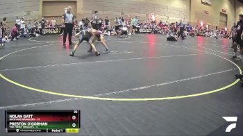 52 lbs Finals (8 Team) - Nolan Gatt, Backyard Brawlers vs Preston O`Gorman, The Funky Singlets