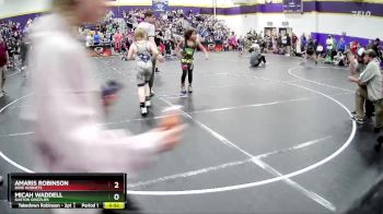 92 lbs Round 2 - Micah Waddell, Gaston Grizzlies vs Amaris Robinson, Dixie Hornets