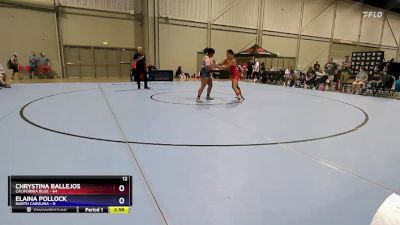 170 lbs Round 2 (6 Team) - Chrystina Ballejos, California Blue vs Elaina Pollock, North Carolina