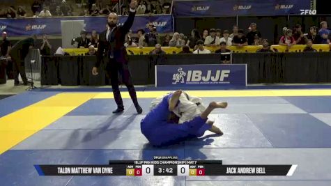 Talon Matthew Van Dyne vs Jack Andrew Bell 2026 Pan Kids Jiu-Jitsu IBJJF Championship