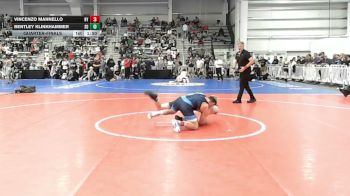 120 lbs Quarterfinal - Vincenzo Mannello, NY vs Bentley Klinkhammer, SD