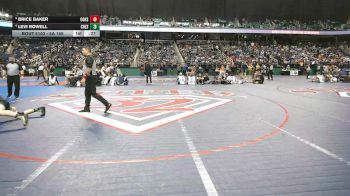 5A 165 lbs Cons. Round 1 - Brice Baker, Oak Grove High School vs Levi Rowell, Crest High School