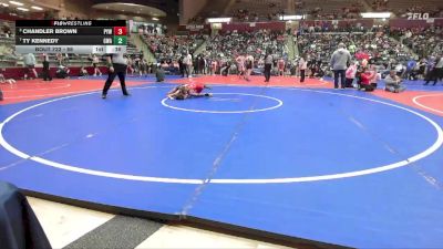 86 lbs Semifinal - Chandler Brown, Panther Youth Wrestling-CPR vs Ty Kennedy, Greenwood Wrestling Academy