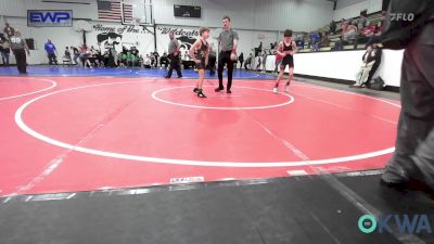 73-76 lbs Rr Rnd 1 - Owen Schiltz, Verdigris Youth Wrestling vs Jaxon Dobson, Black Fox Wrestling Club