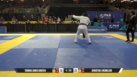 Christian J McMillion vs Thomas James Agresta 2025 Pan Jiu Jitsu IBJJF Championship