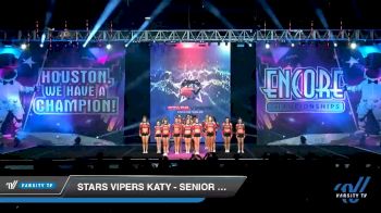 Stars Vipers - Katy - Senior Strike [2019 Senior - Small 4 Day 2] 2019 Encore Championships Houston D1 D2