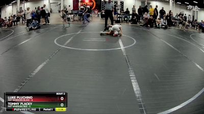 80 lbs Semis (4 Team) - Luke Pluchino, Mat Warriors Black vs Tommy Placky, Mat Warriors Red