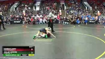 54 lbs Round 1 (4 Team) - Nolan LeFevre, Clarkston vs Charlie Lavey, Brighton Orange