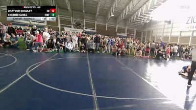 88 lbs Champ. Round 2 - Drayven Bradley, Uintah Wrestling vs Knixon Cahill, Green River Grapplers Wrestlin