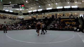 215 lbs 1st & 3rd (16 Team) - Johnathan Watts, Central (Carroll) vs Joseph Martin, Ola