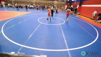 96 lbs Quarterfinal - Zane Agnew, Bartlesville Wrestling Club vs Michael Dawson, Pawhuska Elks Takedown