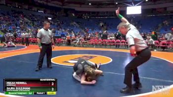 145 lbs Quarterfinal - Sajra Sulejmani, Lincolnshire (Stevenson) vs Mikah Merrill, Goreville
