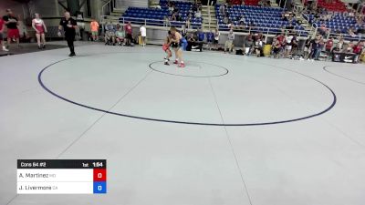 132 lbs Cons 64 #2 - Antonio Martinez, MO vs Jacob Livermore, CA