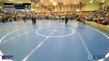 97-102 lbs Rr Rnd 1 - Rayna Reyes, Sperry Wrestling Club vs Karlye Brown, Wagoner Takedown Club