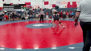 140 lbs 1st Place Match - Reagan Mcnally, Yelm (Girls) vs Hannah Becker, La Center (Girls)