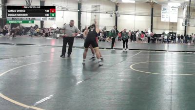 174 lbs Quarterfinal - Lance Urbas, Penn vs Logan Messer, George Mason