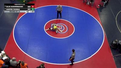 91 lbs Round Of 16 - Allie Aughenbaugh, Dubois vs Harper Thomas, West Allegheny