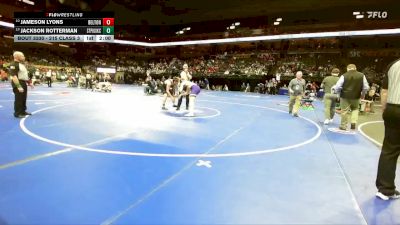 215 Class 3 lbs Semifinal - Jameson Lyons, Belton vs Jackson Rotterman, St. Pius X (Kansas City)