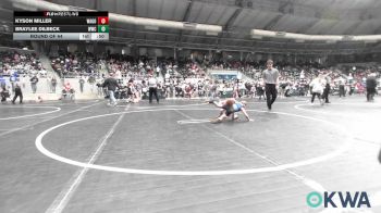46 lbs Round Of 64 - Kyson Miller, Wagoner Takedown Club vs Braylee Dilbeck, Woodland Wrestling Club