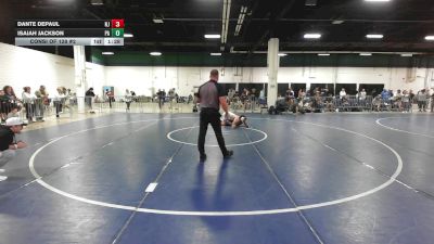 132 lbs Consi Of 128 #2 - Dante DePaul, NJ vs Isaiah Jackson, PA