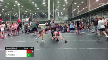 56 lbs Round 4 (8 Team) - Jacobi Burkett, U2 Upstate Uprising Blue vs Noah Almedina, Mat Assassins White