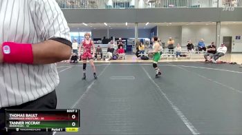 96 lbs Quarterfinals (8 Team) - Tanner McCray, Riverheads vs Thomas Bault, Crossroads Wrestling