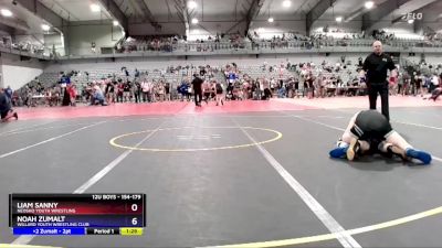 154-179 lbs Round 1 - Noah Zumalt, Willard Youth Wrestling Club vs Liam Sanny, Neosho Youth Wrestling