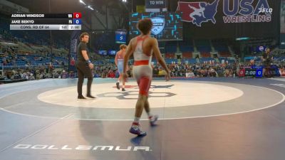 120 lbs Cons. Rd Of 64 - Adrian Windsor, WA vs Jake Benyo, PA