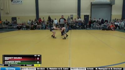 80 lbs Round 3 - Kameron Smith, MN Elite Wrestling vs Bennett Bouska, NEIWC