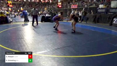 185 lbs Round Of 32 - Emily Neeper, Curwensville vs Savannah Stimeling, Boiling Springs