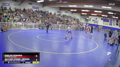 126 lbs Cons. Round 3 - Harlow Edwards, Newberg Mat Club vs Brayden Rangel-Giesking, Bend Senior High School Wrestl