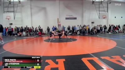 90 lbs Quarterfinal - Leo Stegeman, GGB vs Nick Paeth, Woodshed Wrestling Club