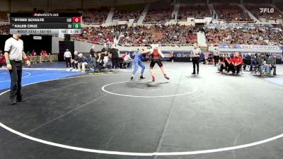 157-D1 Semifinal - Ryder Schulte, Liberty High School vs Kaleb Cruz, Sunnyside High School