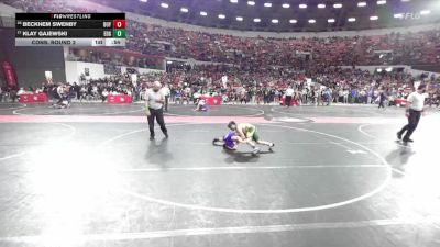 95 lbs Cons. Round 2 - Klay Gajewski, Edgar vs Beckhem Swenby, Boyceville