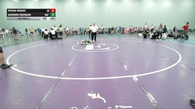 75 lbs Rr Rnd 2 - Ethan Russo, Buffalo Valley-Black - EL vs Andrew Morgan, Mat Warriors - EL