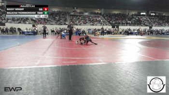 87 lbs Round Of 64 - Rocky Wright, Carl Albert JH vs Malachai Thornborough, Ponca City Wrestling