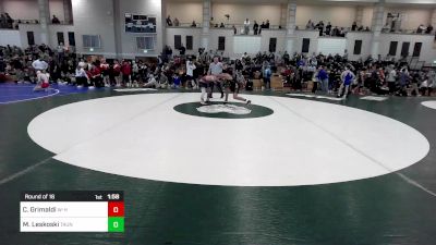 132 lbs Round Of 16 - Christian Grimaldi, Whitman-Hanson vs Michael Leskoski, Taunton